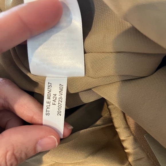 J crew NEW Gwyneth pleated slip skirt camel size Small $128 Lagenlook midi - Picture 13 of 13